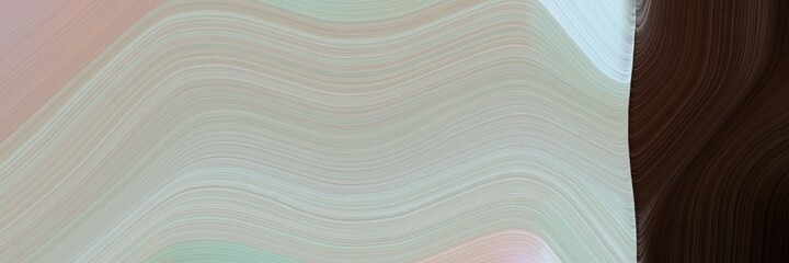 Poster - abstract decorative banner with ash gray, very dark pink and dim gray colors. fluid curved lines with dynamic flowing waves and curves for poster or canvas