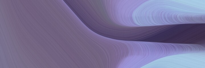 Aufkleber - abstract flowing header with old lavender, light steel blue and light pastel purple colors. fluid curved lines with dynamic flowing waves and curves for poster or canvas