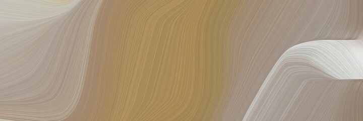 Fototapete - abstract decorative banner with rosy brown, pastel gray and pastel brown colors. fluid curved lines with dynamic flowing waves and curves for poster or canvas