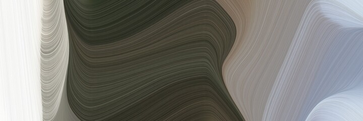 Leinwandbilder - abstract dynamic designed horizontal header with dark slate gray, lavender and light slate gray colors. fluid curved lines with dynamic flowing waves and curves for poster or canvas