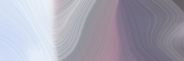 Poster - abstract colorful header design with gray gray, lavender and dark gray colors. fluid curved lines with dynamic flowing waves and curves for poster or canvas