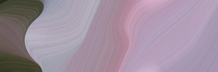Poster - abstract moving designed horizontal header with pastel purple, dark slate gray and dim gray colors. fluid curved lines with dynamic flowing waves and curves for poster or canvas