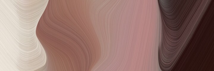 Fototapete - abstract modern designed horizontal banner with gray gray, very dark pink and light gray colors. fluid curved flowing waves and curves for poster or canvas