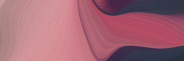 Aufkleber - abstract decorative banner design with rosy brown, very dark violet and moderate red colors. fluid curved lines with dynamic flowing waves and curves for poster or canvas