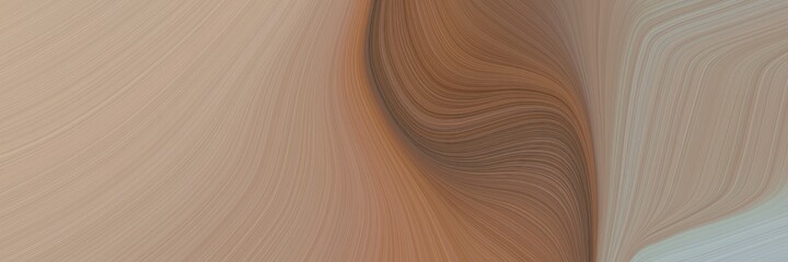 Aufkleber - abstract modern header design with rosy brown, brown and pastel brown colors. fluid curved flowing waves and curves for poster or canvas