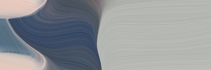 Fototapete - abstract moving header design with ash gray, dark slate gray and slate gray colors. fluid curved flowing waves and curves for poster or canvas