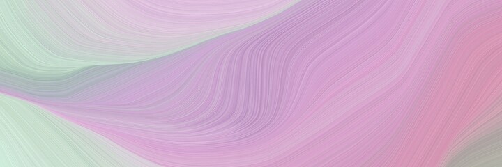 Poster - abstract artistic banner design with pastel violet, light gray and dark gray colors. fluid curved lines with dynamic flowing waves and curves for poster or canvas