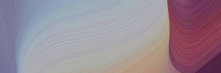 Poster - abstract moving header with dark gray, old mauve and antique fuchsia colors. fluid curved lines with dynamic flowing waves and curves for poster or canvas
