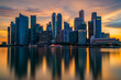 © Tandem Stock - View of Singapore cityscape during sunset