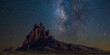 © Tandem Stock - Scenic view of Shiprock mountain against starry sky at night