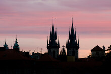 Silhouette Of Church Against Sky During Sunset