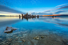 View Of Tufa Towers In Mono Lake During Sunset