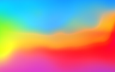 Abstract rainbow soft cloud background in pastel colorful gradation.