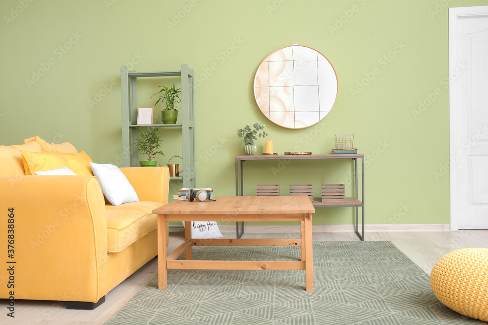 Interior of modern stylish living room