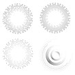 © miloje - Halftone dots in circle form. round logo . vector dotted frame . design element