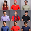 © Ranta Images - Collage of diverse young Indian men and women