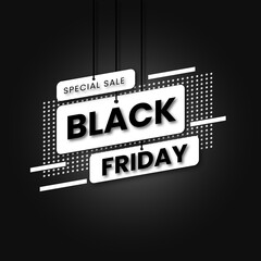 Black Friday sale banner concept