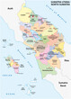 © lesniewski - Administrative vector map of the Indonesian province of North Sumatra, Sumatra, Indonesia