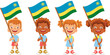 © Visual Content - Rwanda flag in hand set