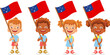 © Visual Content - Samoa flag in hand set
