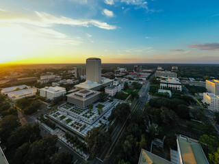 Fototapete - Sunset at Downtown Tallahassee Florida USA
