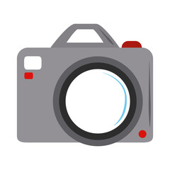 Canvas Print - photography camera equipment lens flat icon style