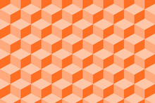 Isometric Orange Pattern Background