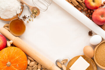 Wall Mural - Autumn baking background