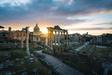 Wall Mural - Roman Forum in Rome, Italy