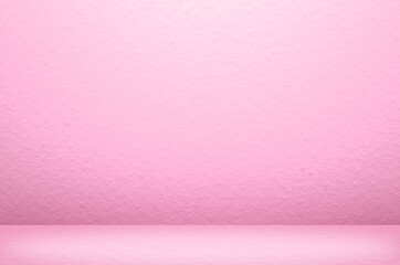 Pink pastel color empty wall room studio background. For love valentine day concept.