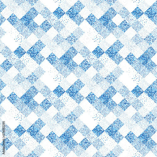 Abstract bead pattern of sq...