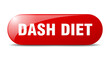 © Aquir - dash diet button. sticker. banner. rounded glass sign