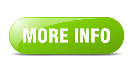 more info button. sticker. banner. rounded glass sign