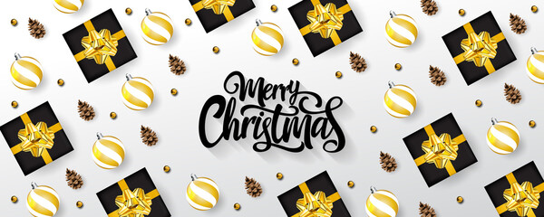 Wall Mural - Merry Christmas and Happy New Year Background