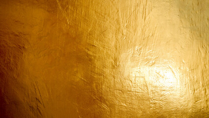 Wall Mural - Gold shiny wall abstract background texture, Beatiful Luxury and Elegant