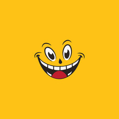 Wall Mural - Smile emotion icon vector illustration design