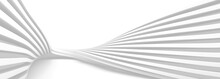White Background With Twisted Stripes Created By 3D Rendering