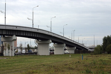 overpass on the outskirts of the city