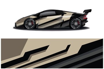  Sports car wrapping decal design	