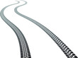 © miloje - Vector Print Textured Tire Track . Design Element .Bike thread silhouette