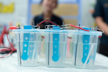 Canvas Print - Sample analysis using Spectrophotometer for lab experiments.
