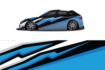  Sports car wrapping decal design