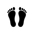© Flat Design - footprint icon. One of set web icon