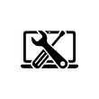 repair computer icon. One of set web icon