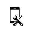 repair phone icon. One of set web icon