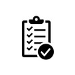 checklist icon. One of set web icon