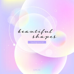 Wall Mural - liquid color abstract geometric shapes. fluid gradient elements for minimal banner, logo, social med
