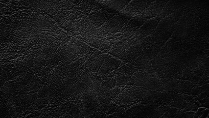 Wall Mural - Soft black leather texture closeup