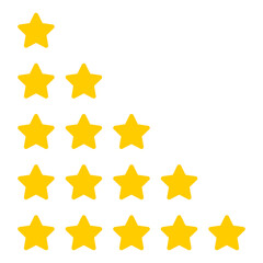 Wall Mural - rating stars. rating review. feedback concept. business illustration. vector illustration