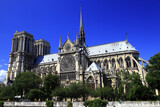 Fototapeta Paryż - Notre Dame church Paris France